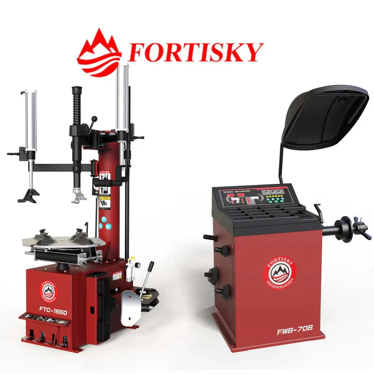 Fortisky 1660-70B Tire Changer & Wheel Balancer Combo