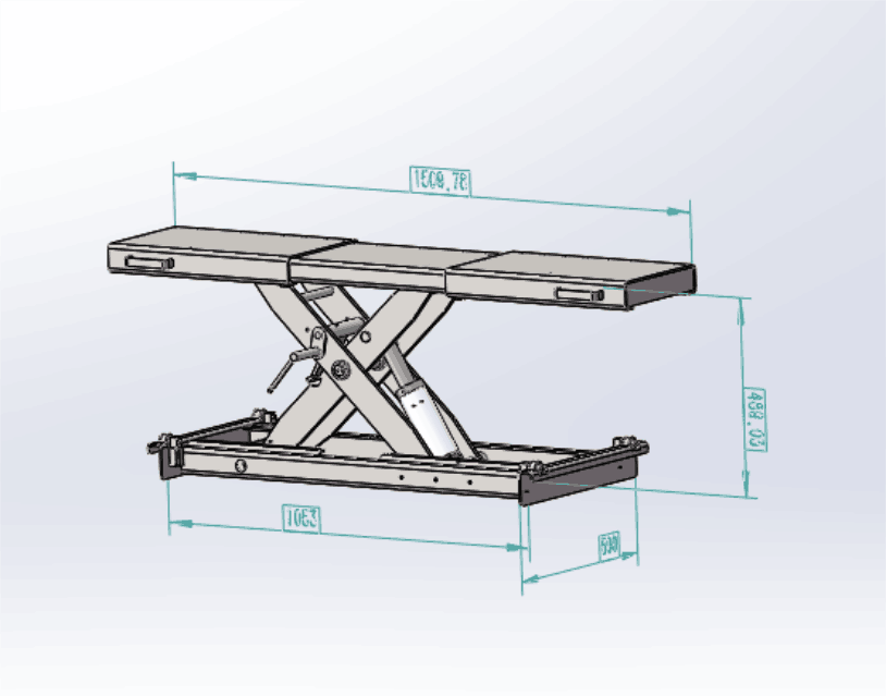 KATOOL KT-RJ50 5000lbs Rolling Jack For 4H850 & 4H110