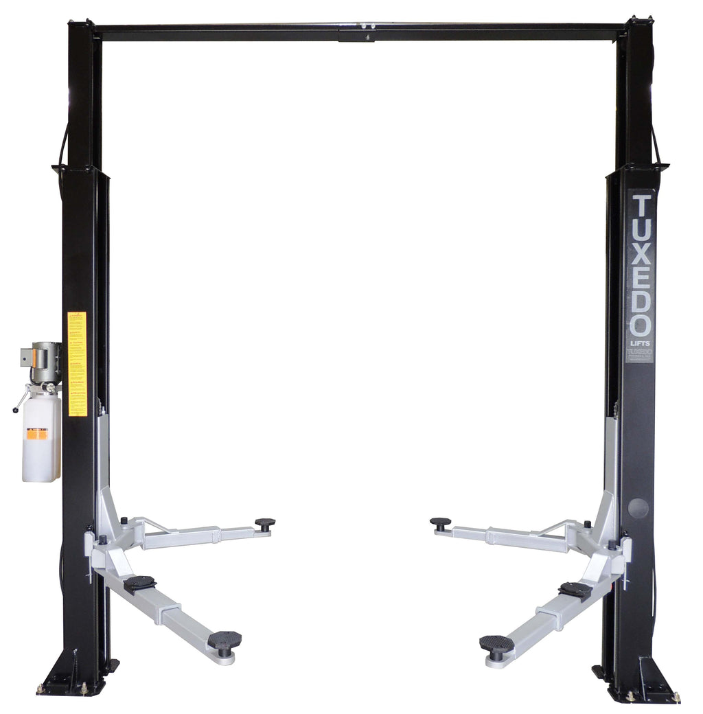 Tuxedo TP9KAC-TUX Clear Floor 9,000lb Two Post Lift