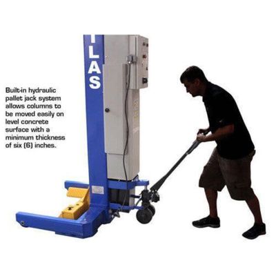 Atlas 6045BC ALI Certified 99,000lb Capacity Battery Powered Mobile Column Lift System