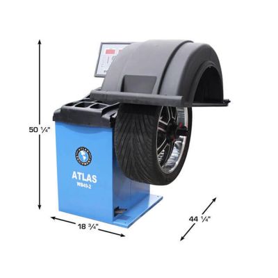 Atlas TC755 Rim Clamp Tire Changer + WB49-2 Wheel Balancer Combo